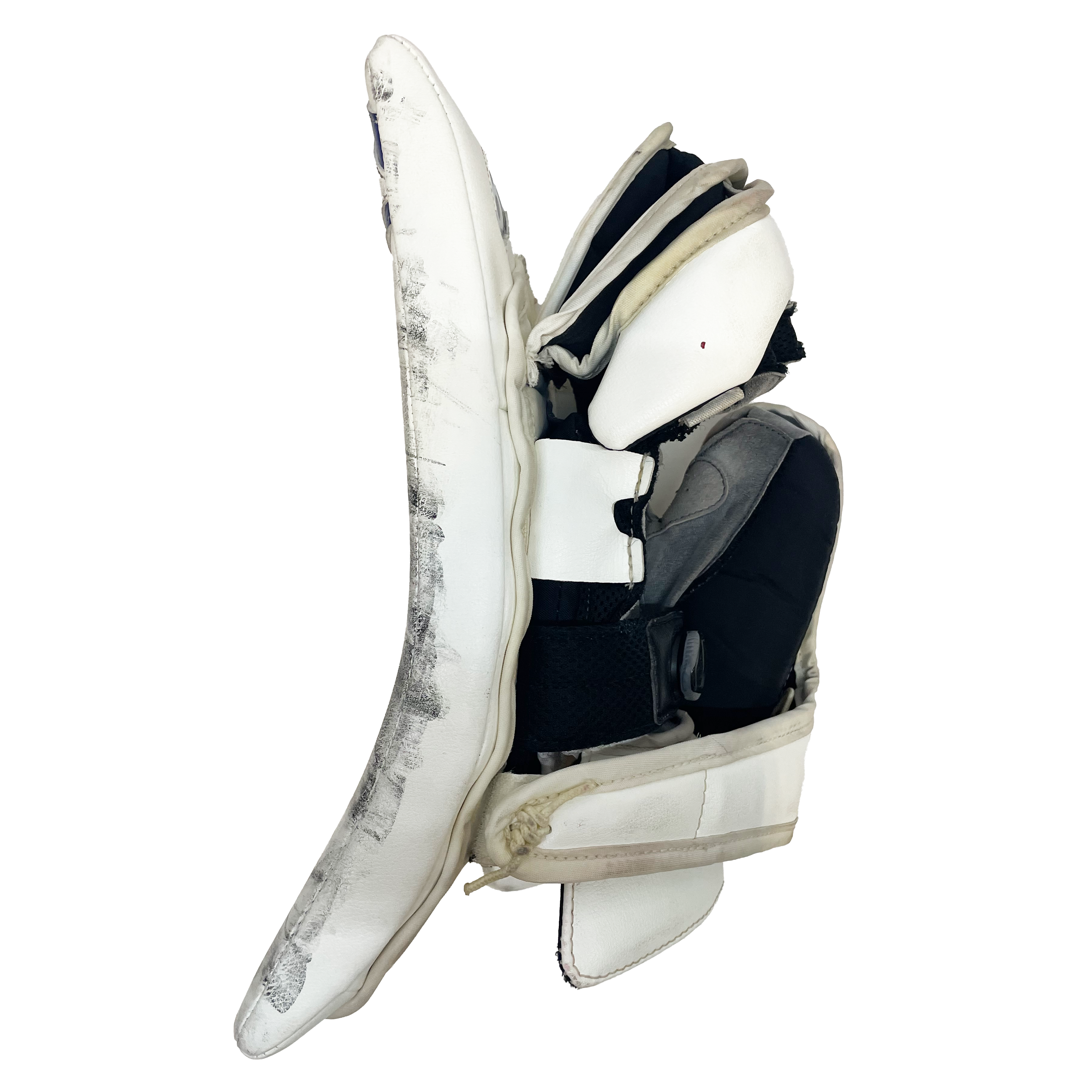 Brians Icon1k - Bloqueur de gardien Jake Allen NHL Pro Stock d'occasion - Canadiens de Montréal (blanc/bleu/rouge)